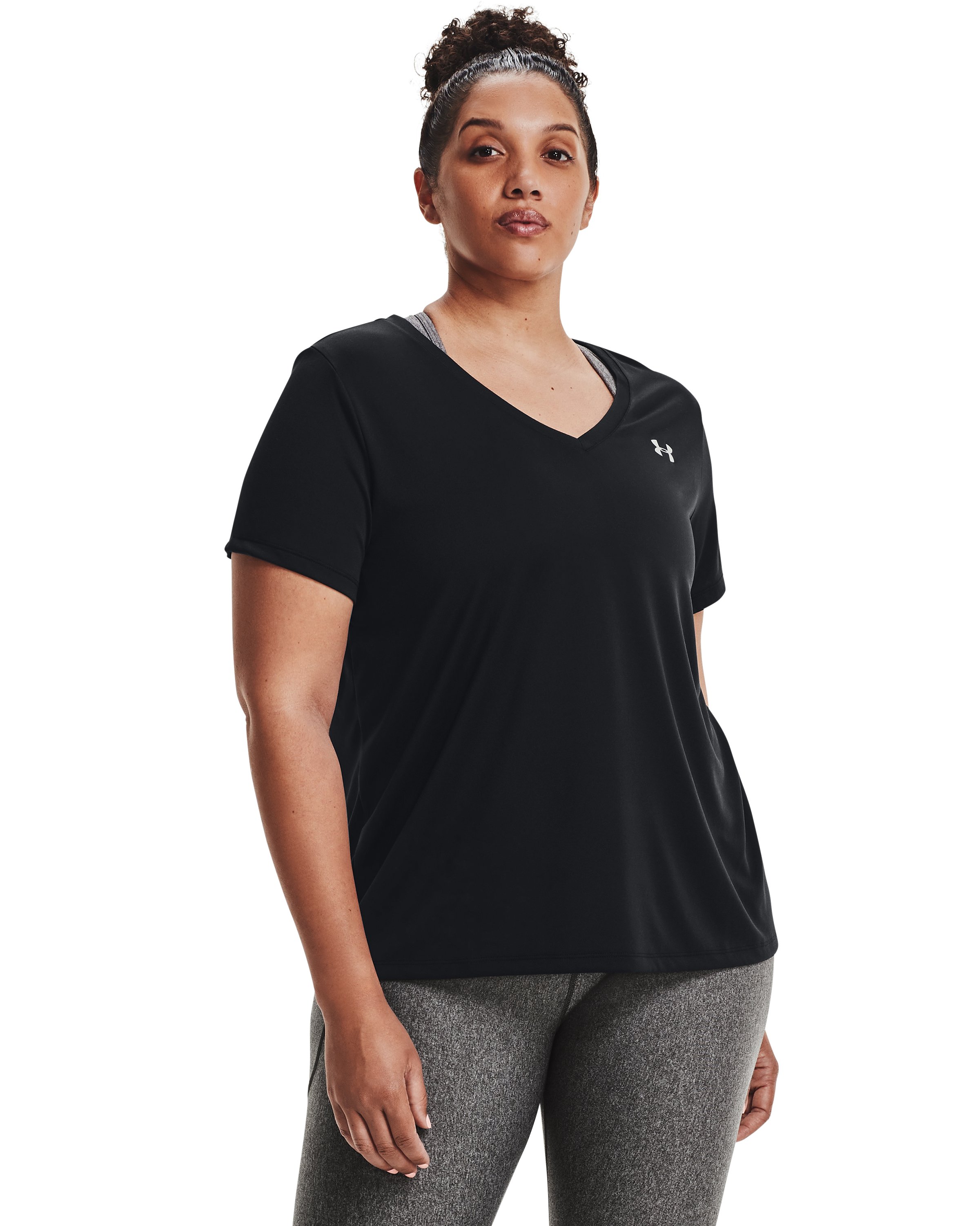 Women's UA Tech Short Sleeve V-Neck 3