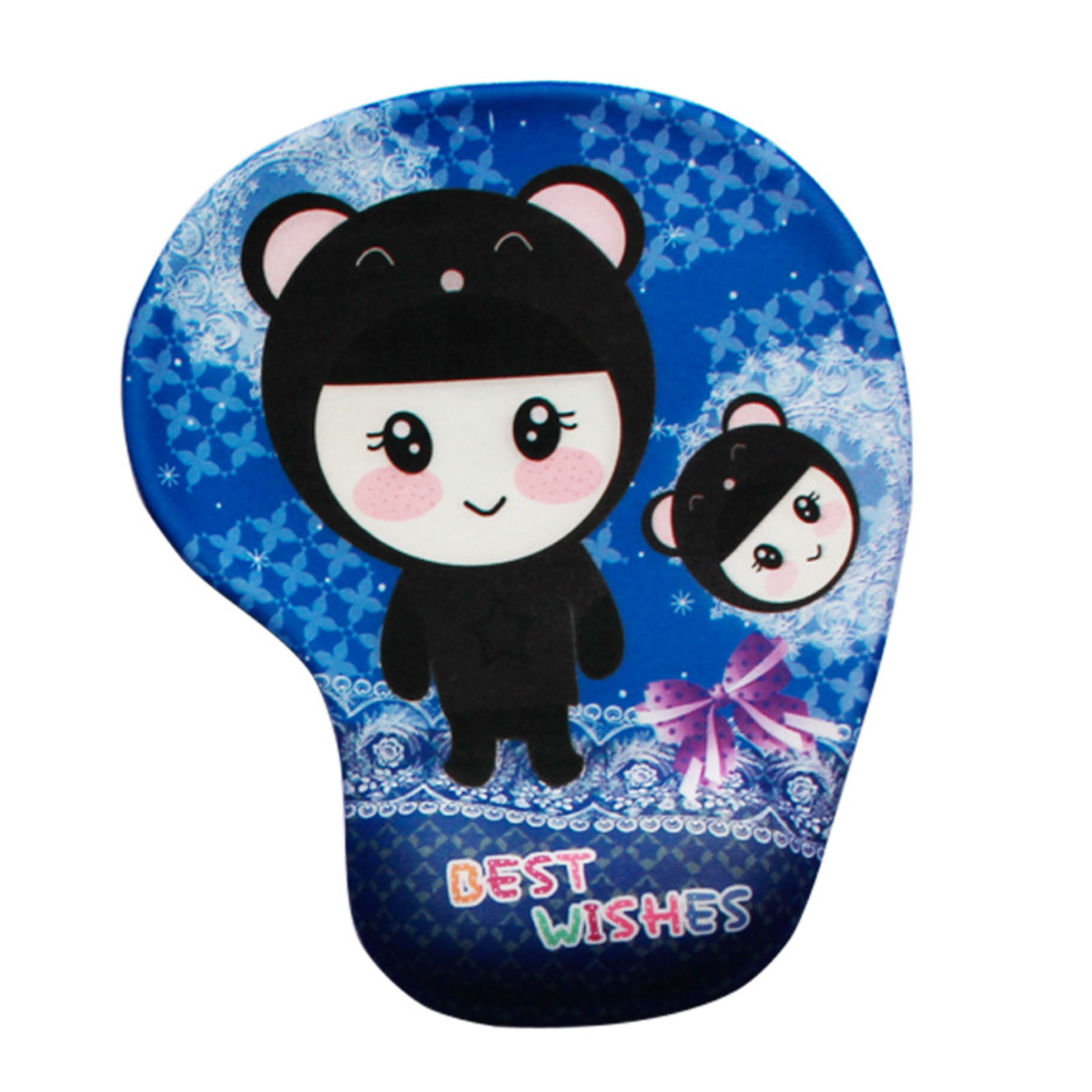 Full Color Sublimated Mouse Pad with Gel Wrist Rest 1