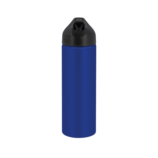 EasyFlow Recycled Aluminum Bottle w Straw Lid, custom water bottle with logo imprint 21