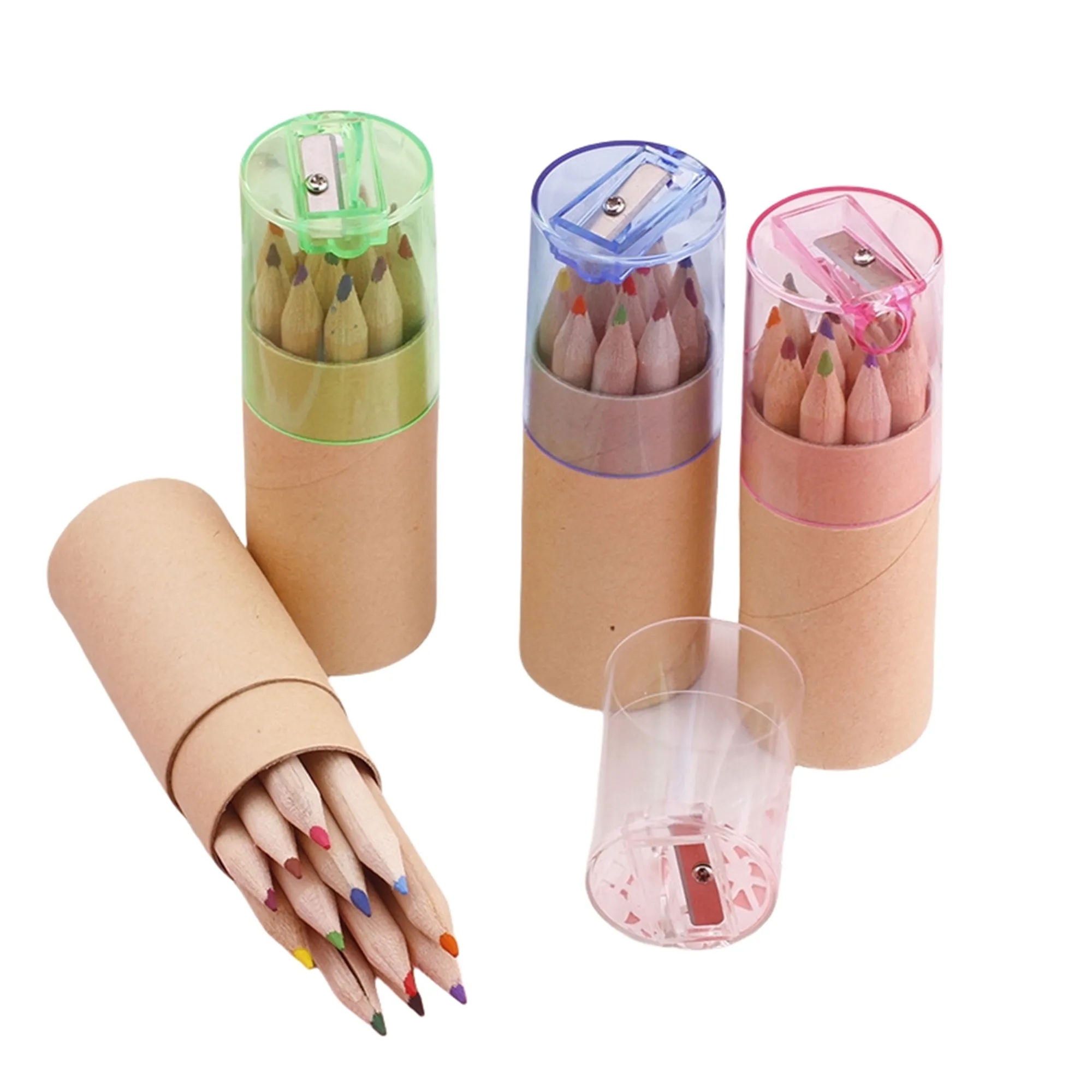 Kid Mini Drawing Colored Pencil With Sharpener 4