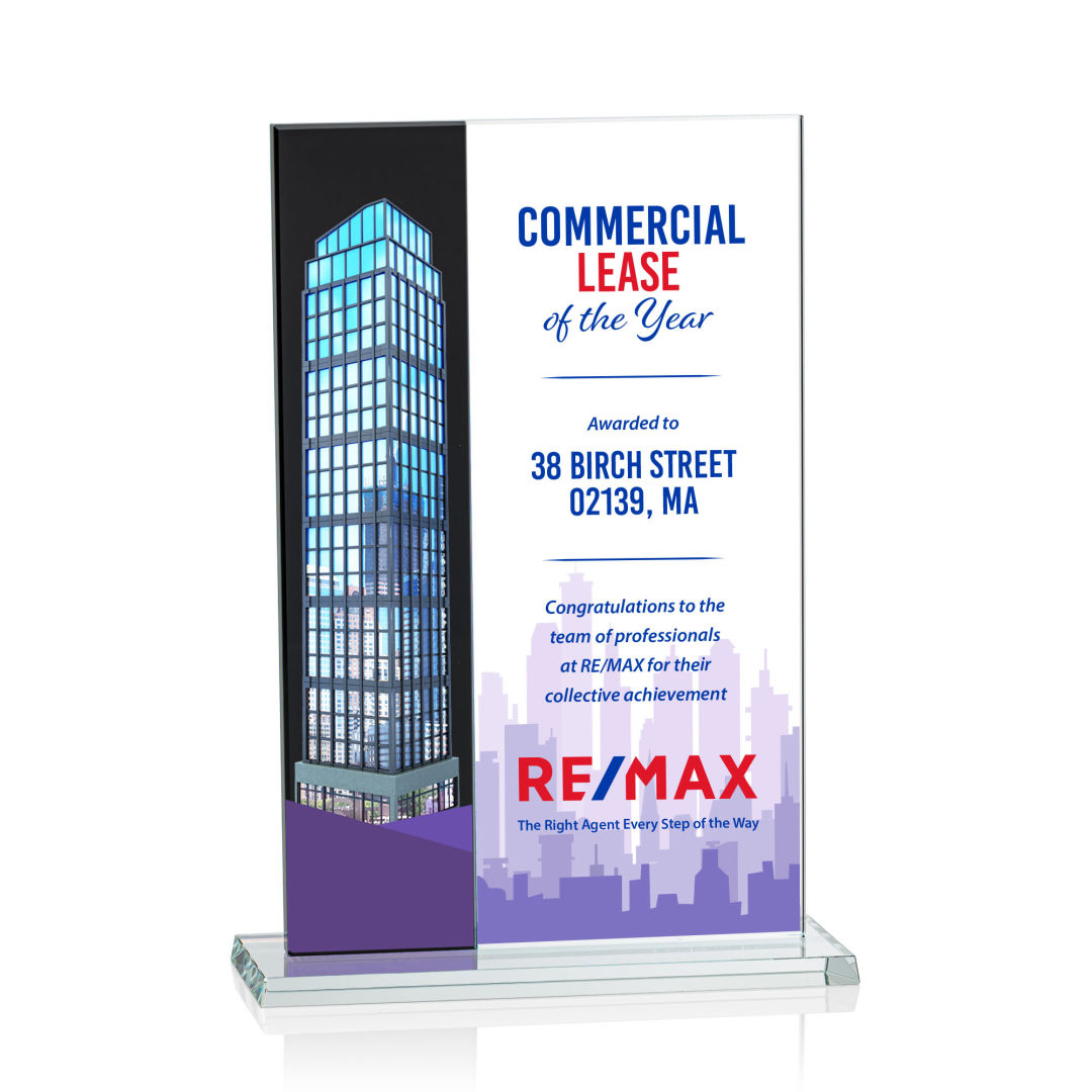 Composite Vertical VividPrint™ Award - Black 12