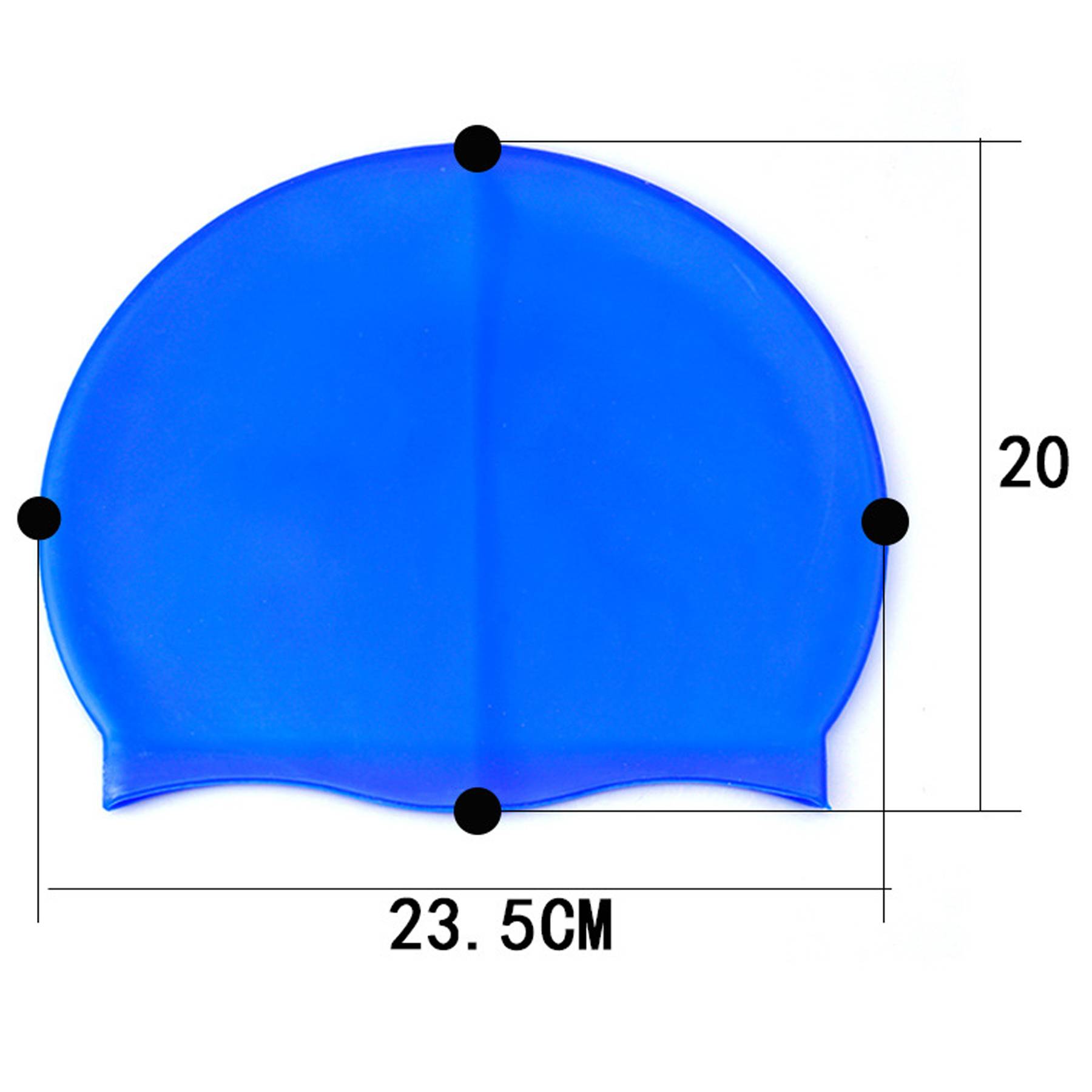 Waterproof Ear Protection Swimming Cap for Adult 2