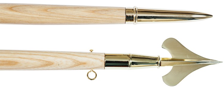 7' Guidon Staff with Gold Spear 2