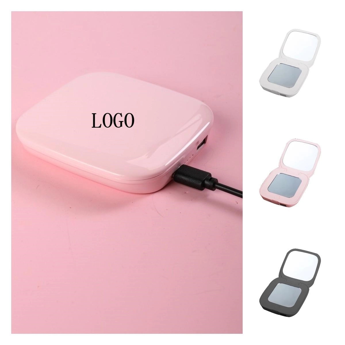 Makeup Mirror With Led Lights And Power Bank Charger 13