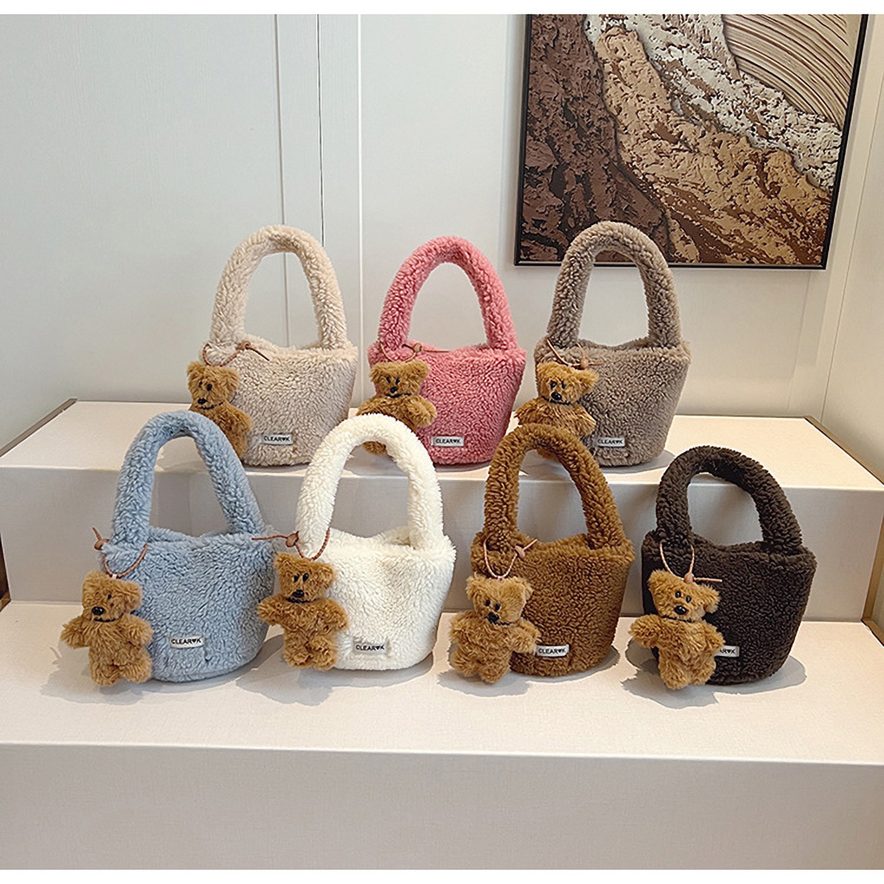 Healing Bear Pendant Plush Bag 5