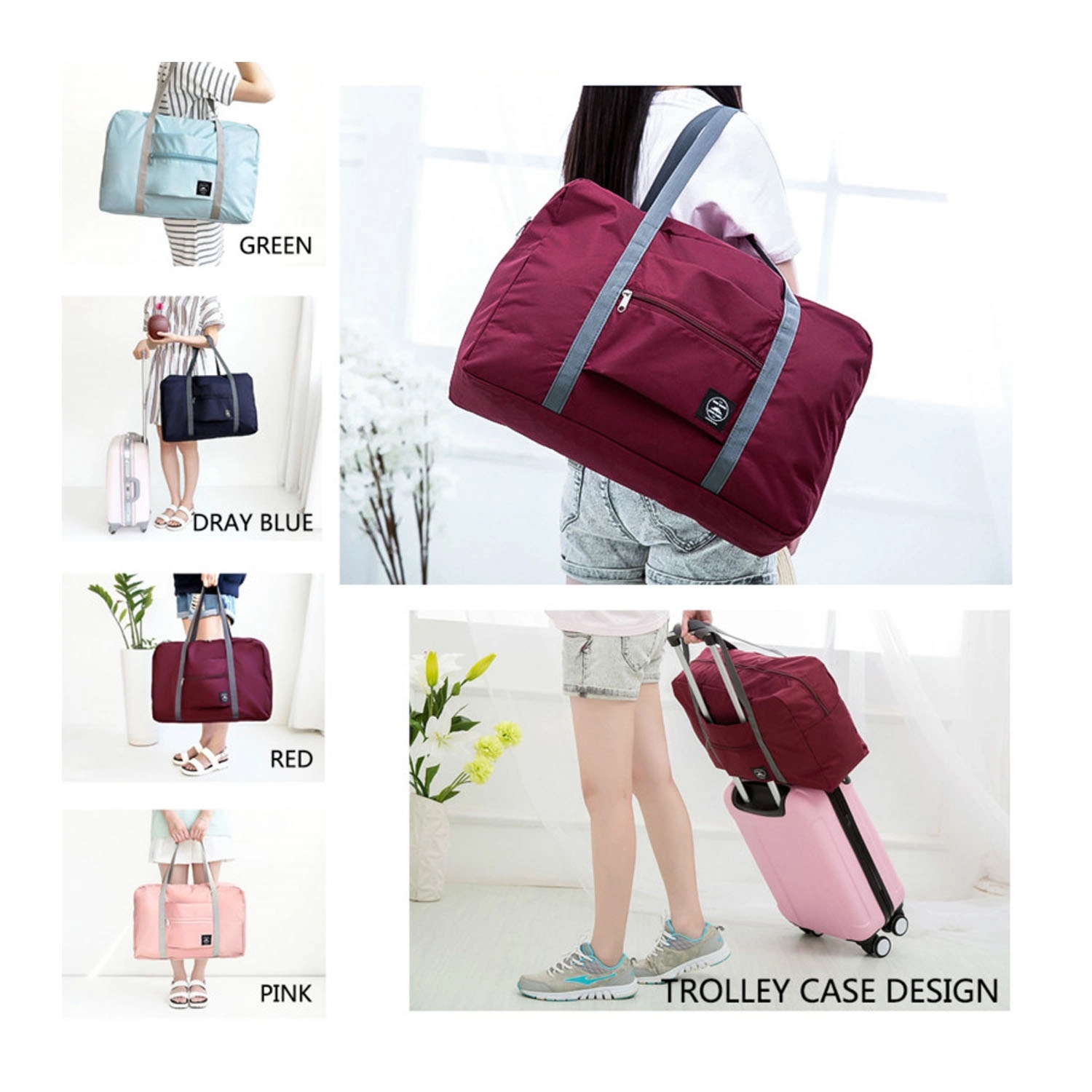 Unisex Foldable Travel Bags W/ Large Capacity 3