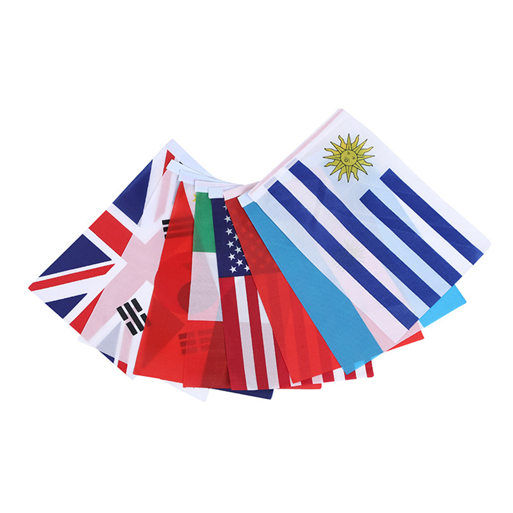 Qatar World Cup Football Fan National Hand Signal Flags