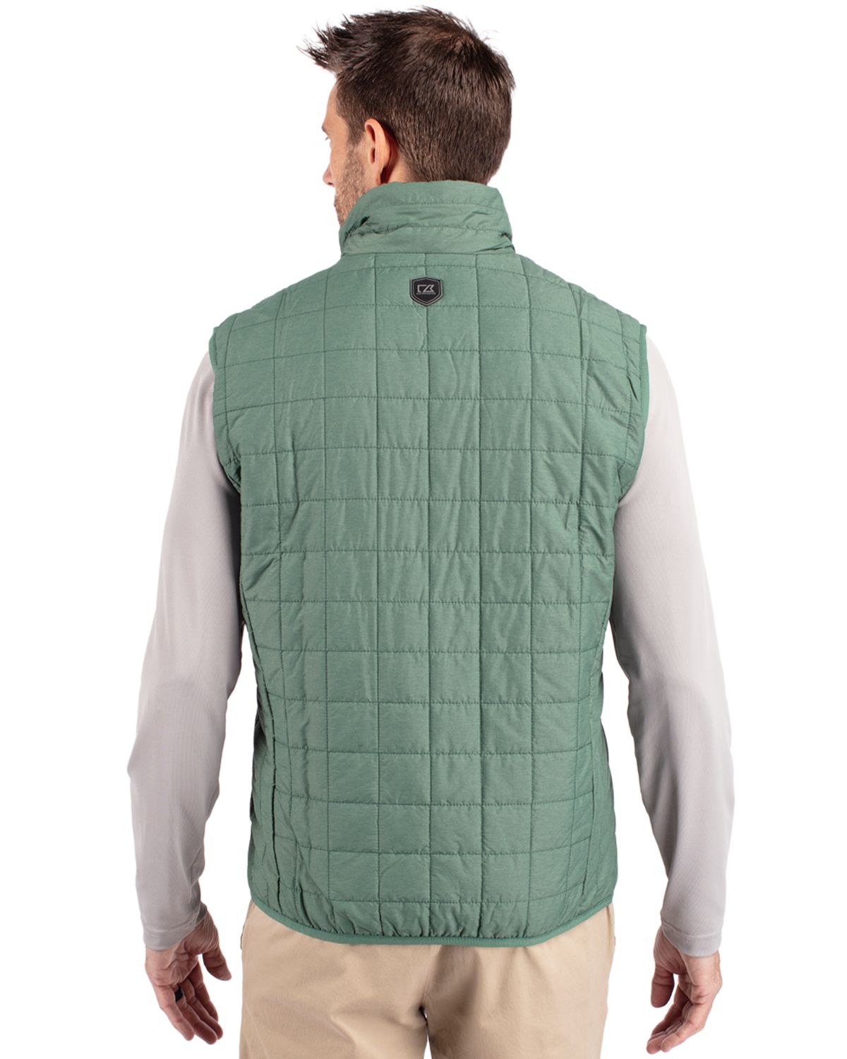 Cutter & Buck Rainier Recycled Insulated Puffer Mens Full Zip Vest 7