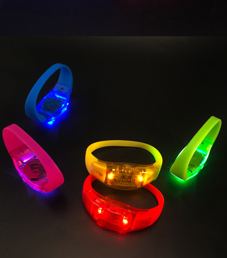 Sound Control Led Glow Flashing Bracelet 3