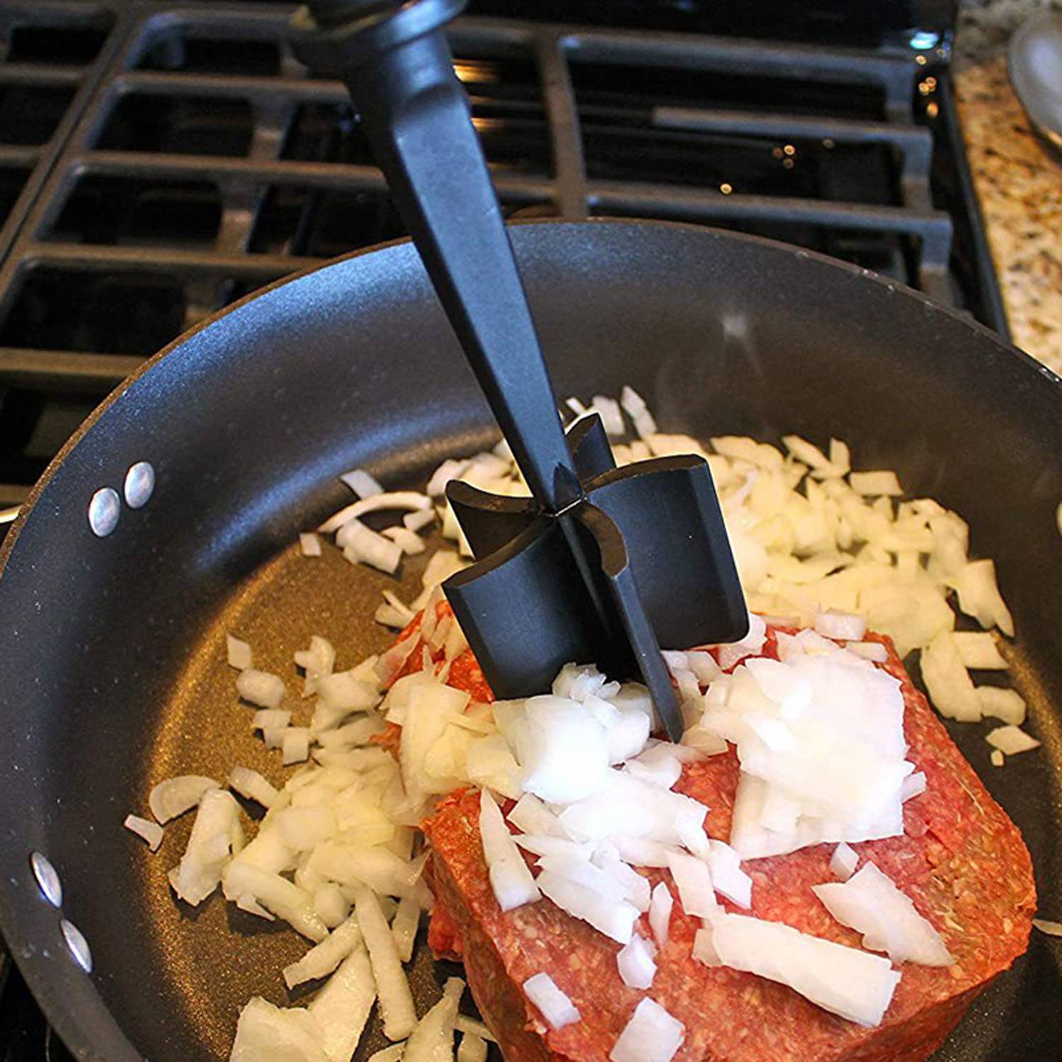Anti-Slip Handheld Kitchen Plastic Meat Chopper 3