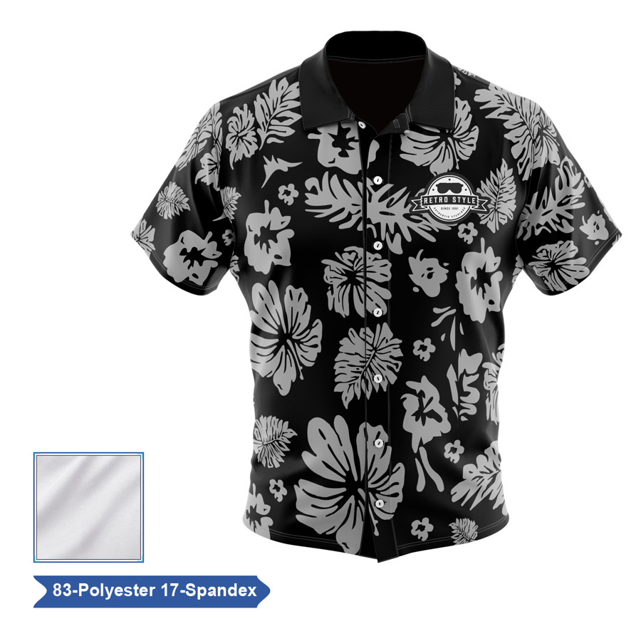 Sublimation Premium Poly Spandex Camp Shirt - Men, Women, 3