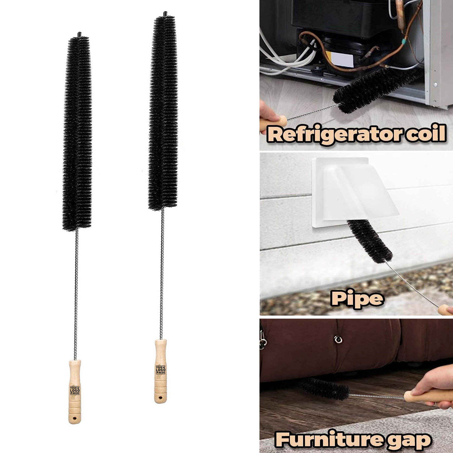 2 Pack Dryer Vent Cleaner Kit