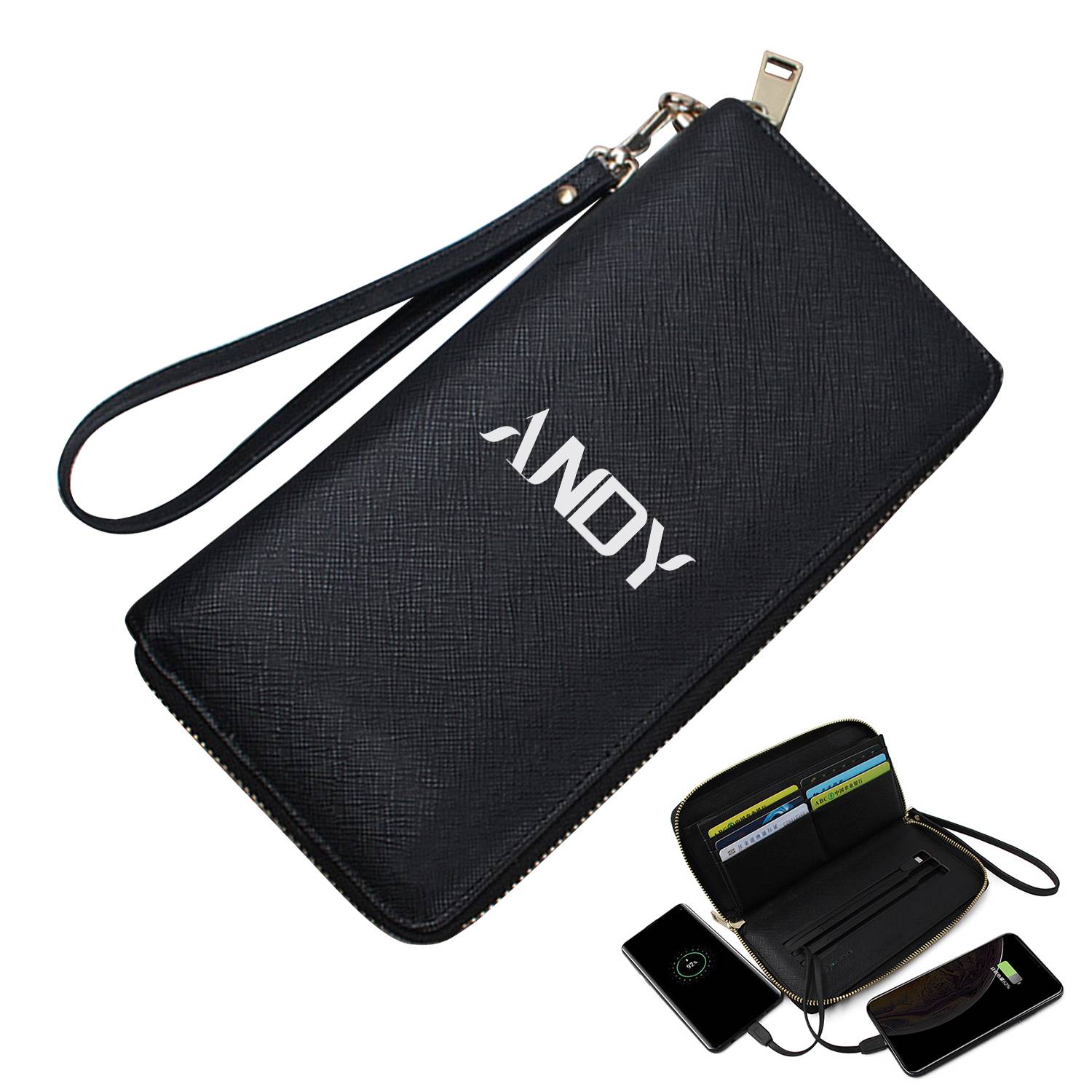 Multifunction Business Wallet W/ Wireless Charging 3