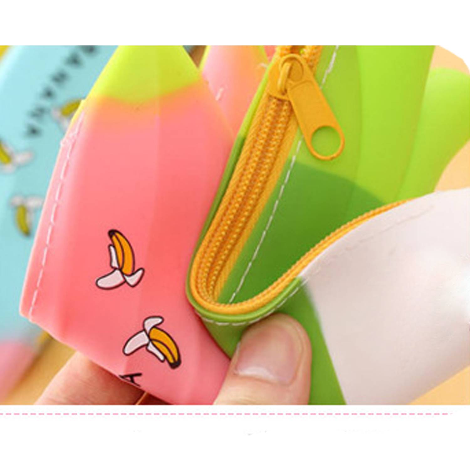 Fruit And Vegetable Student Stationery Silicone Pencil Case 1