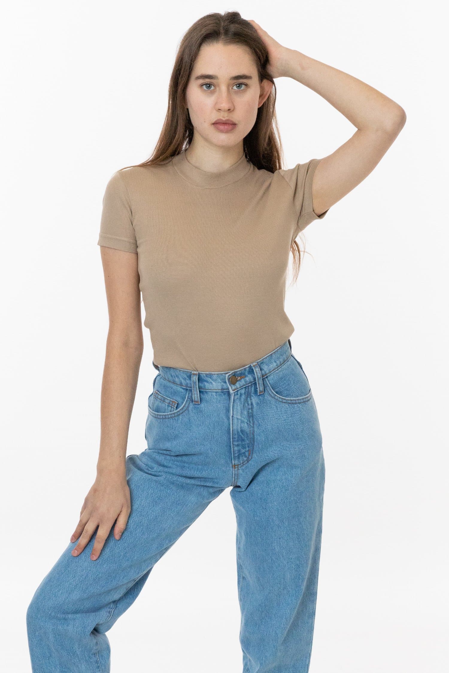 BABY RIB MOCKNECK TEE 3