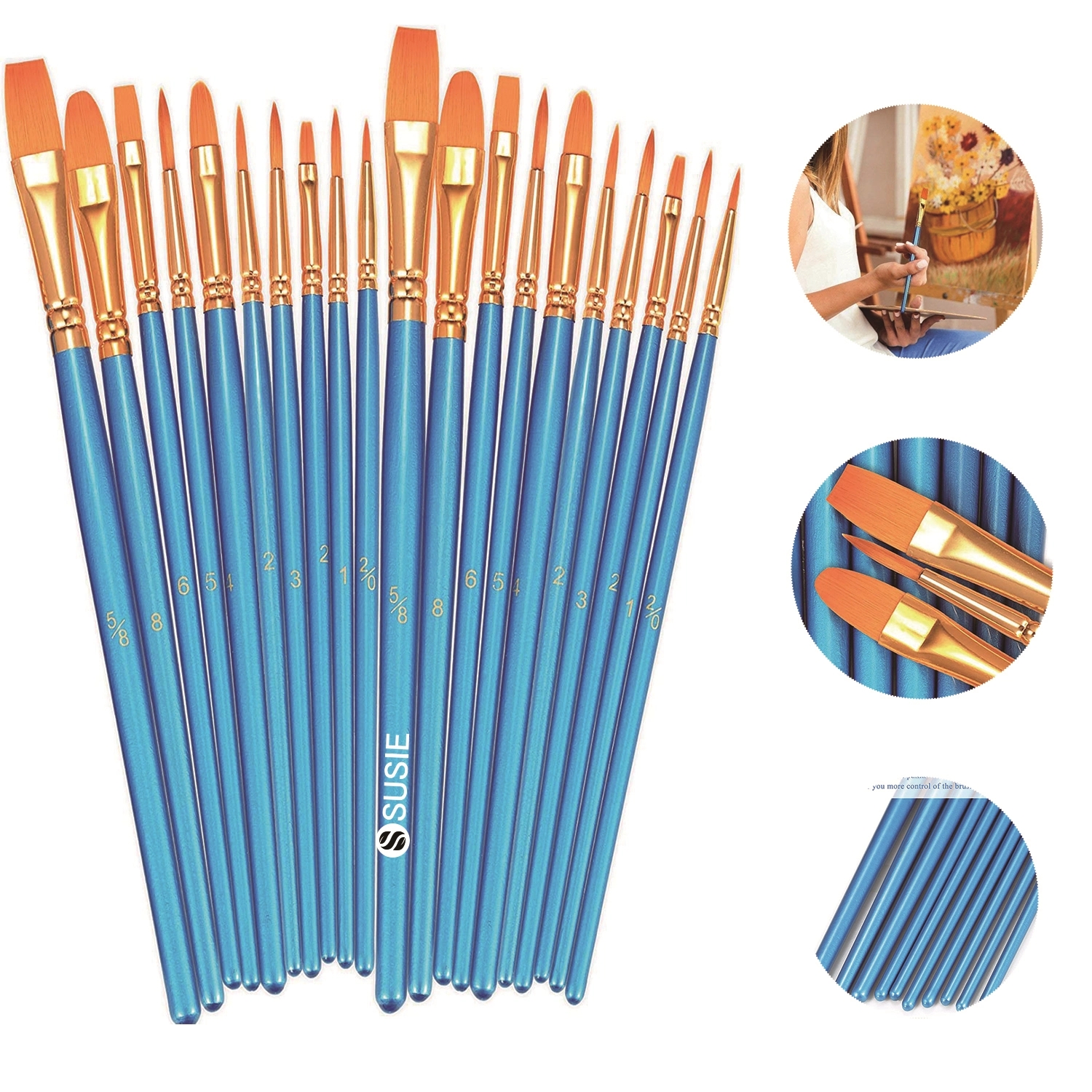 Wooden Paint Brushes Set 1
