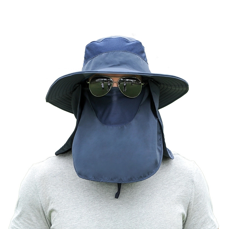 Protection Sun Caps With Mesh Mask And Neck Flap 5