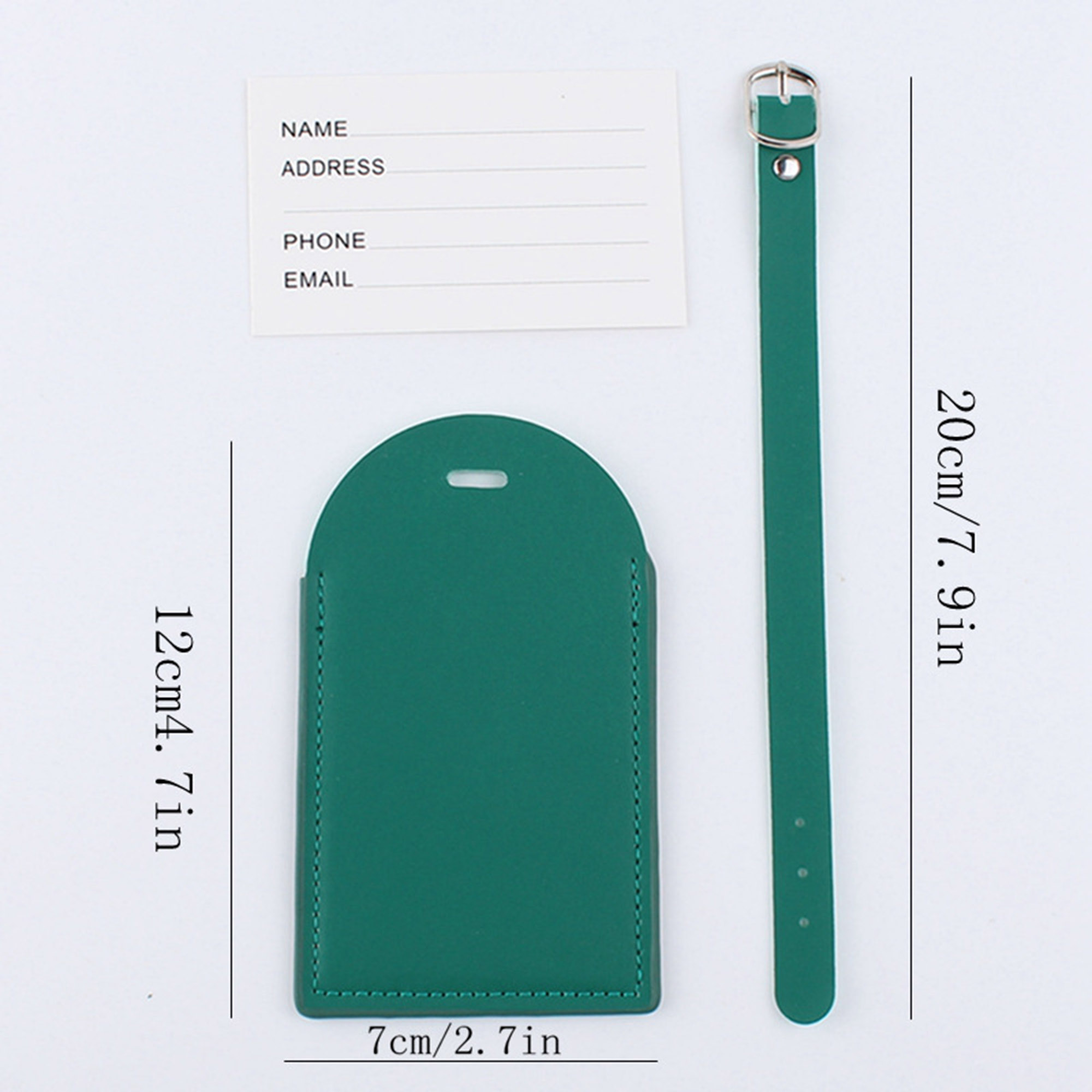 PU Leather Luggage Full Privacy Cover Tag 3