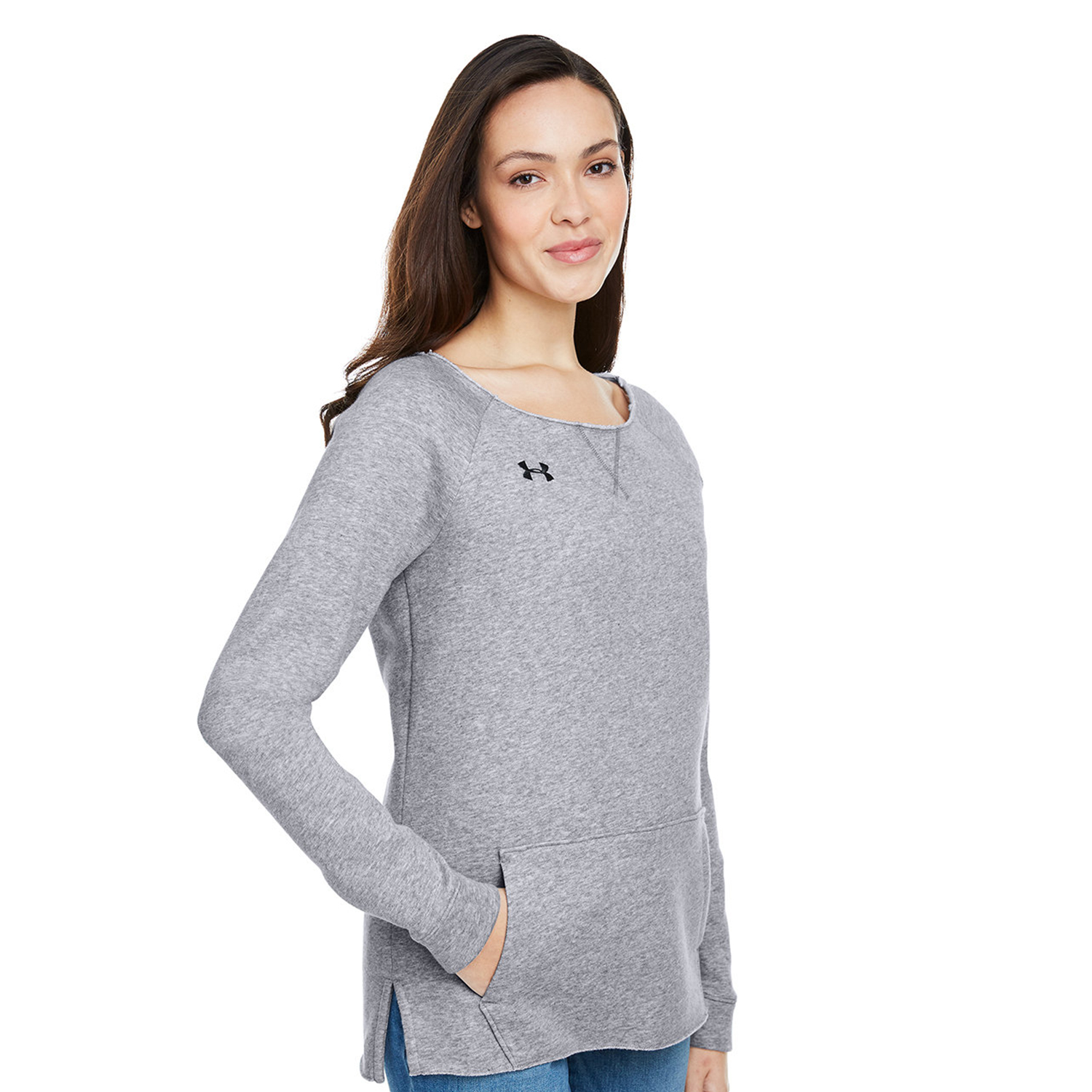 Under Armour Ladies' Hustle Fleece Crewneck Sweatshirt 6