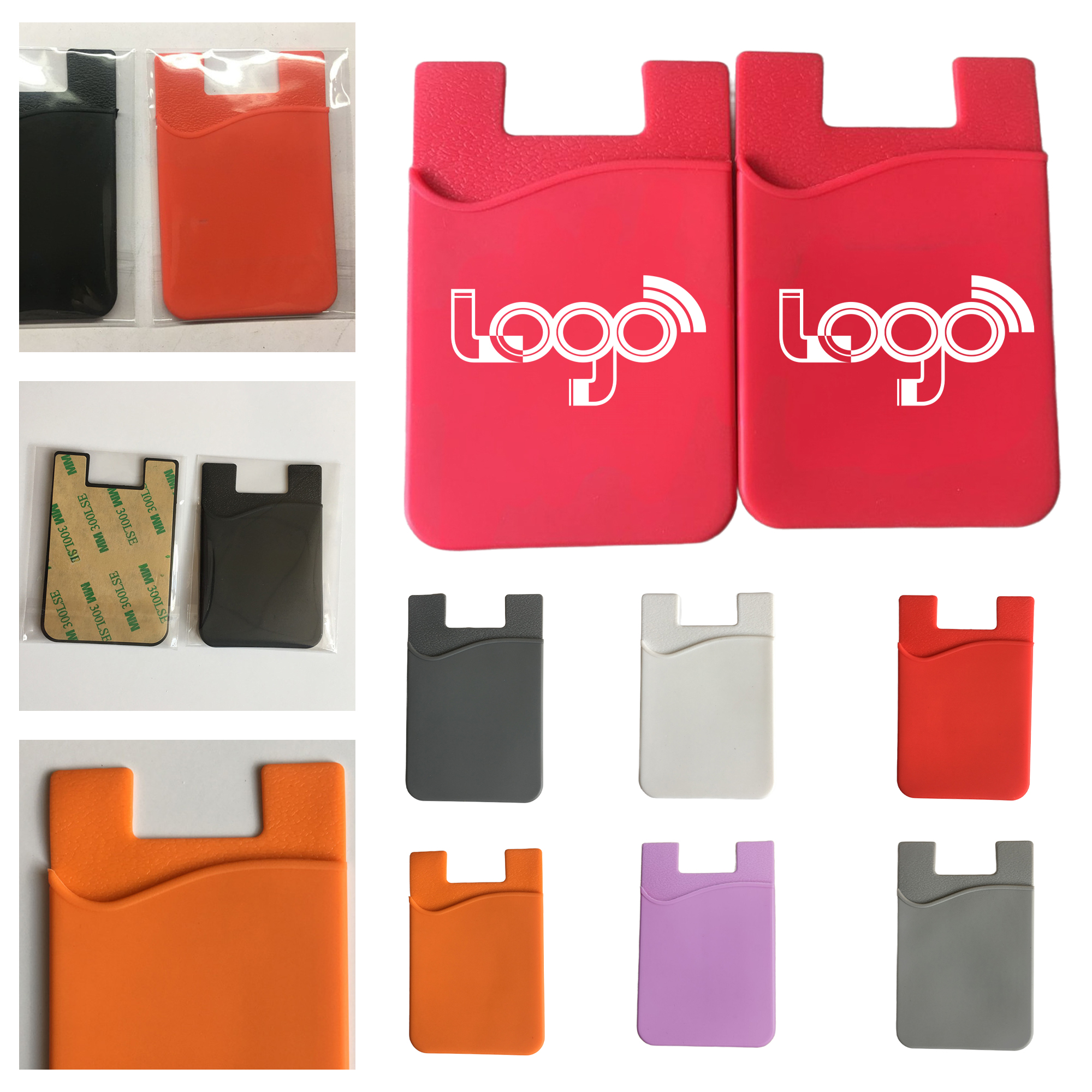 Flexible Stick-On Phone Wallet for Cards and Cash 5