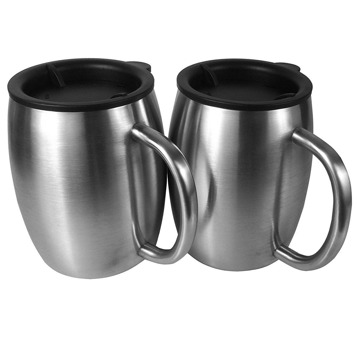 Stainless Double Wall Insulation Beer Coffee Desk Mug Cup 5