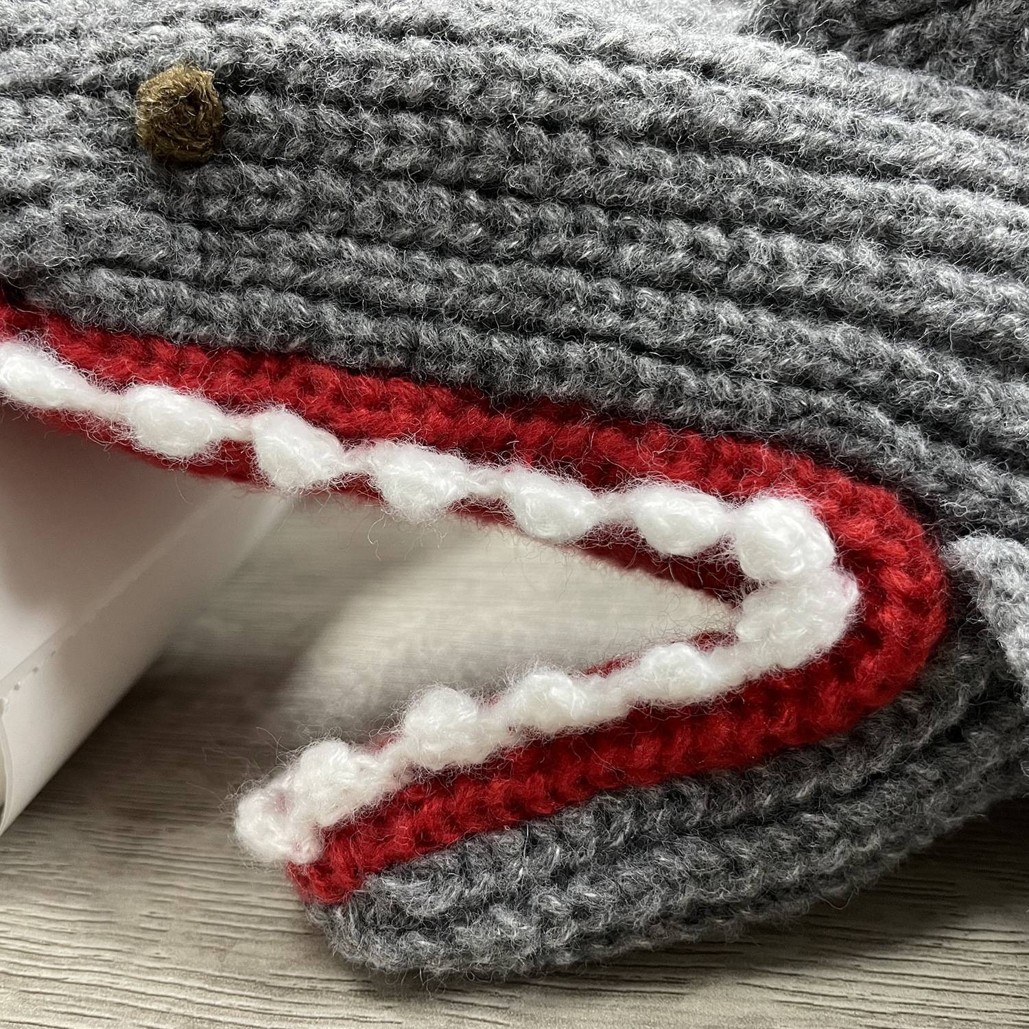 Polyester Mittens Knitted Shark Gloves 5