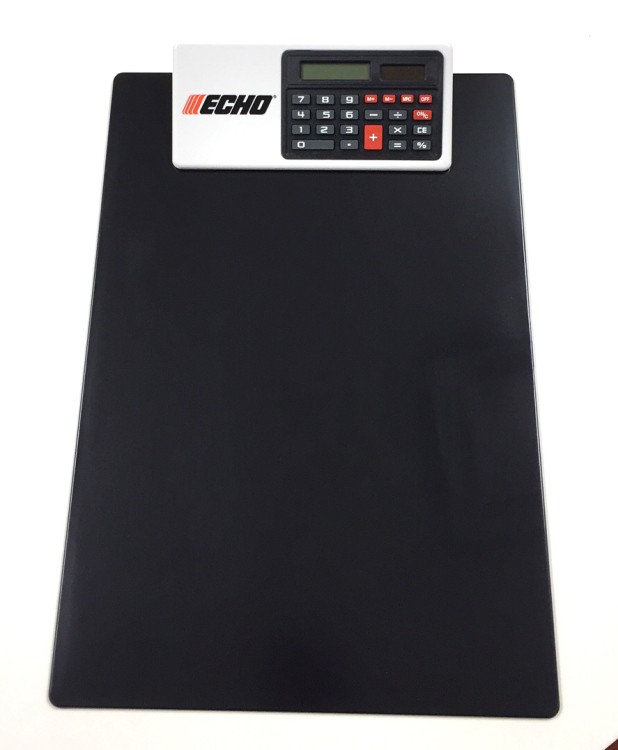 Letter Size Clipboard w/Dual Power Calculator Clip 52