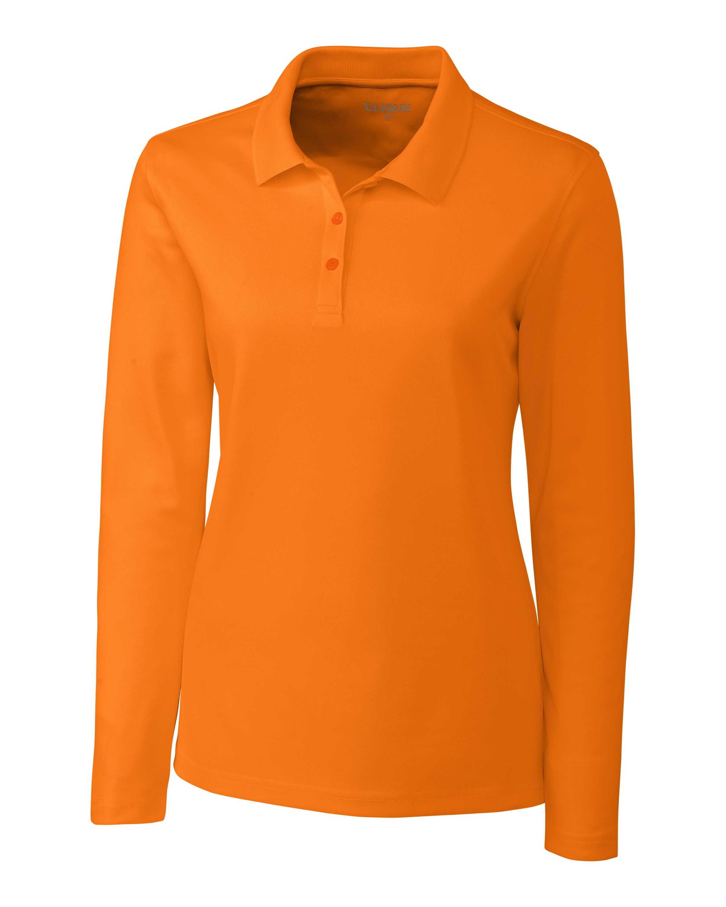 Clique Spin Solution-dyed Performance Pique Womens Long Sleeve Polo 39