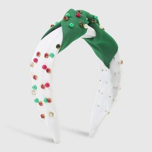 Red Green Crystal Diamonds Headbands 4