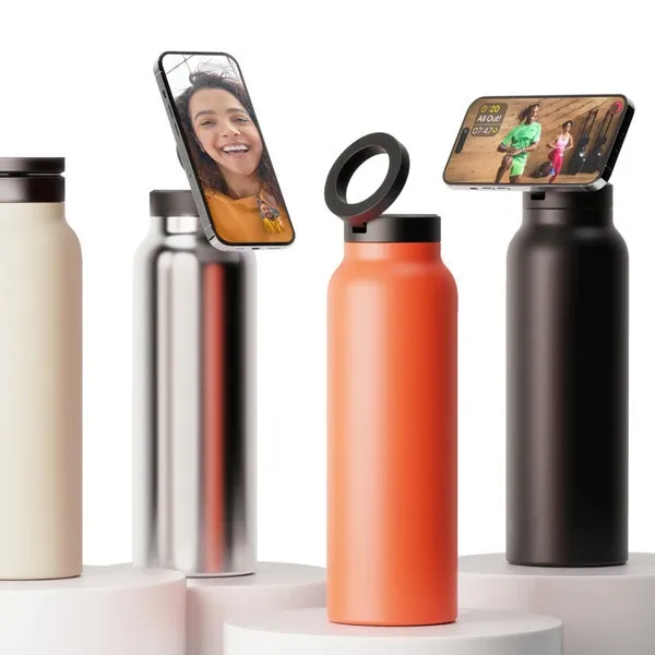 24oz Magnetic Phone Holder Stainless Steel Insulated Cup 3