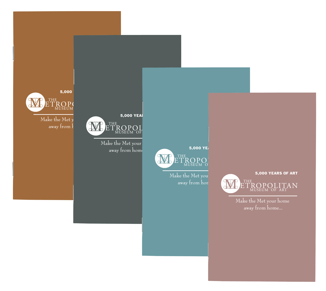 Metallic Color Cardstock Cover Monthly Pocket Planner 1