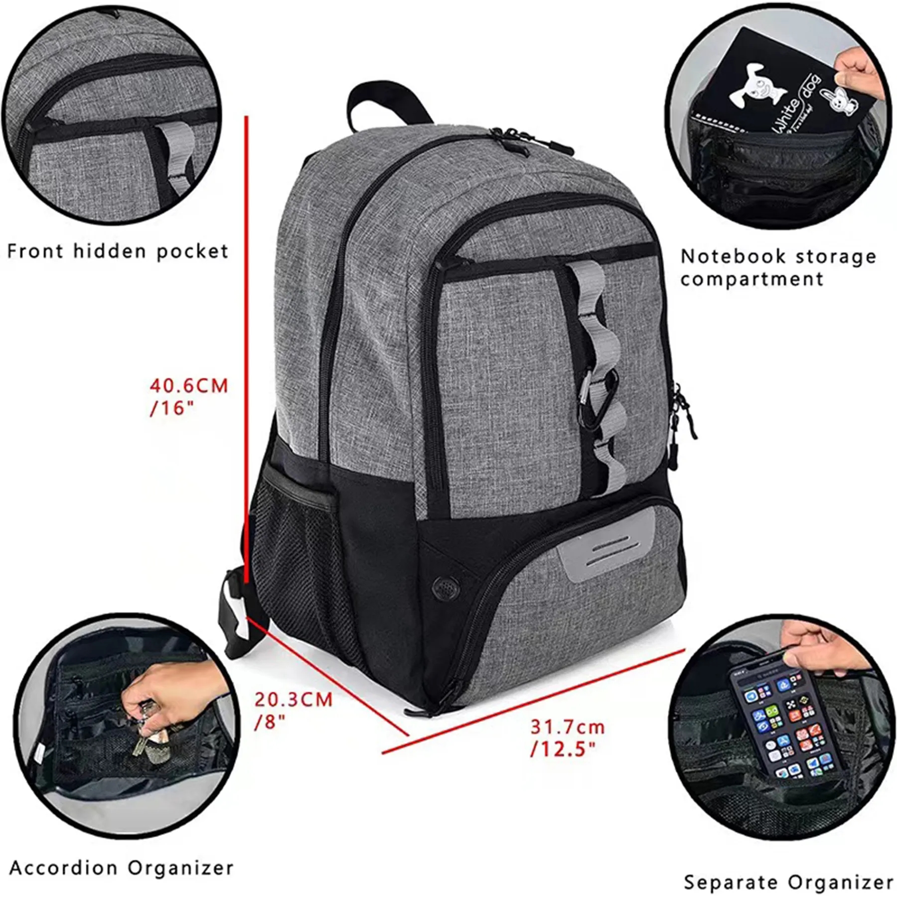 Separate Compartment Soccer Backpack 3