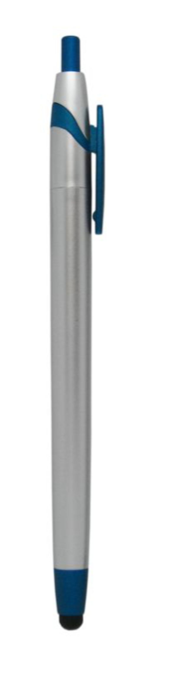 Blue/Silver Stylus Click Pen 1