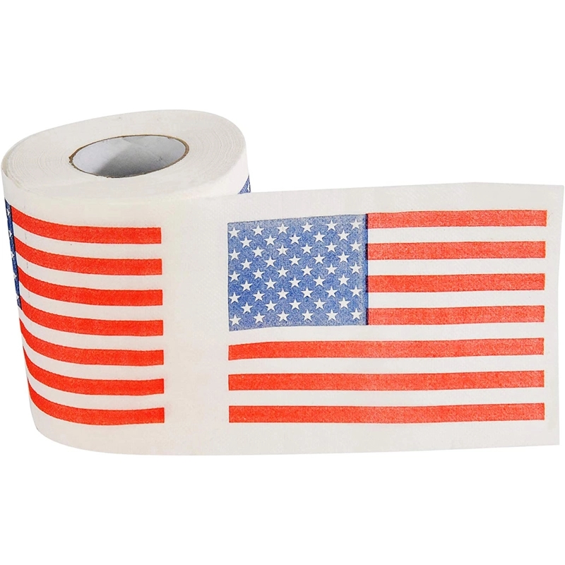 Custom American Flag-Themed Toilet Paper Roll 2