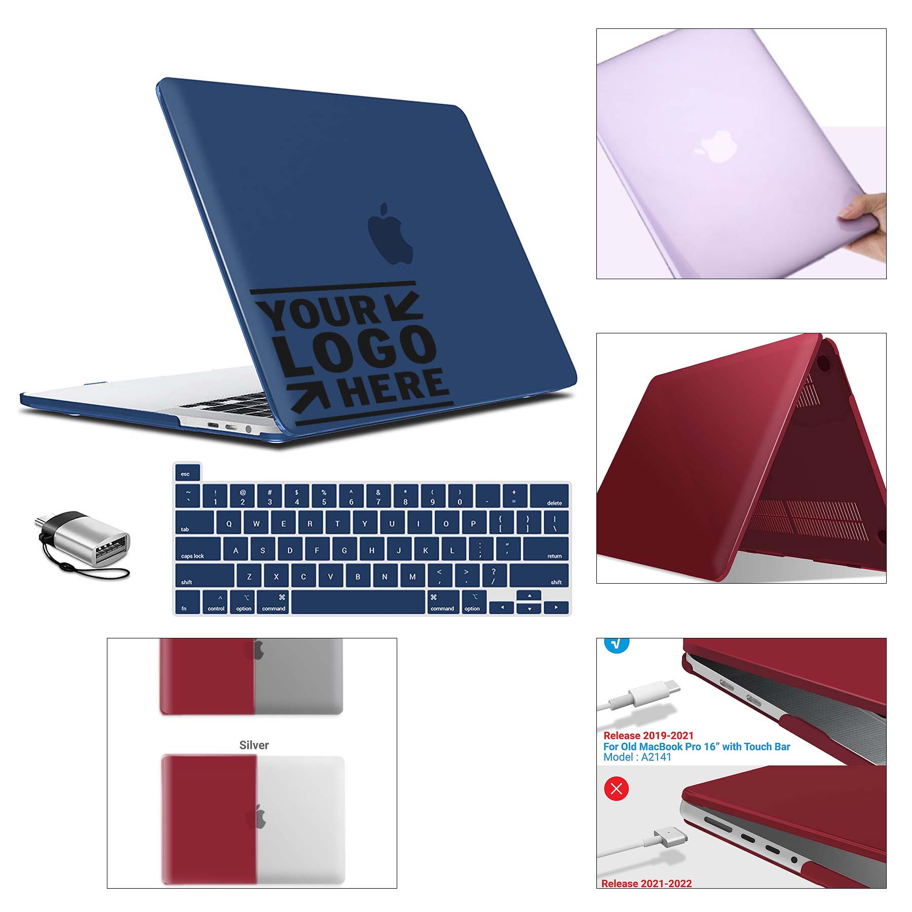 Hard Shell Case with Keyboard Cover Set