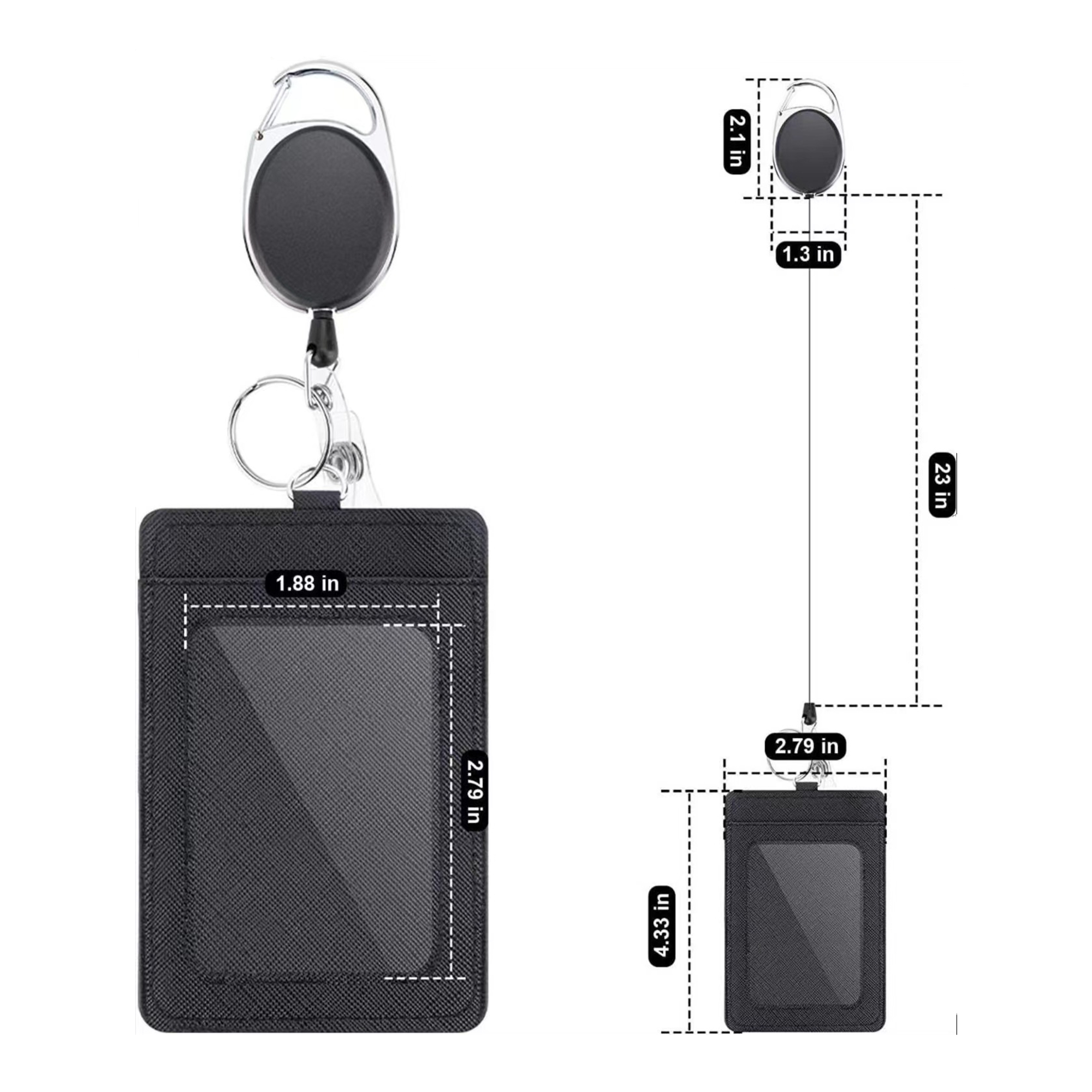 Badge Holder With Retractable Reel Clip 2