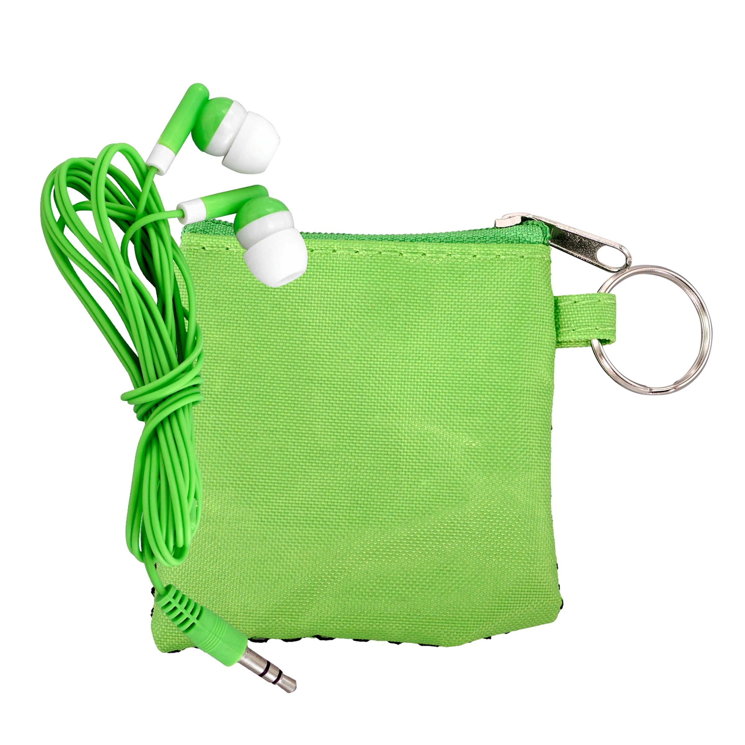 SPORTY POUCH & COLORFUL EAR BUDS 6
