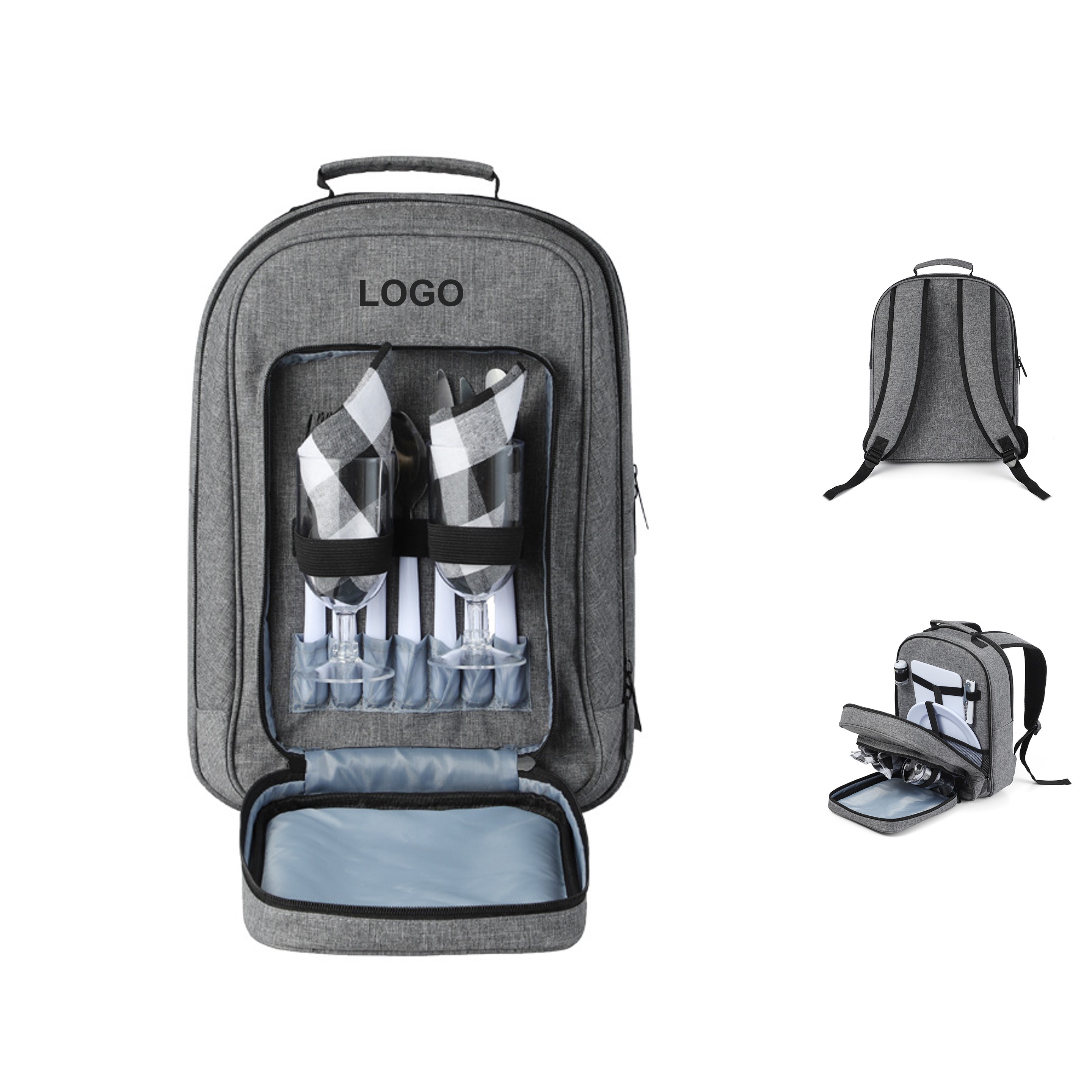 Picnic Backpack for 2 Person with Cutlery (direct import) 2