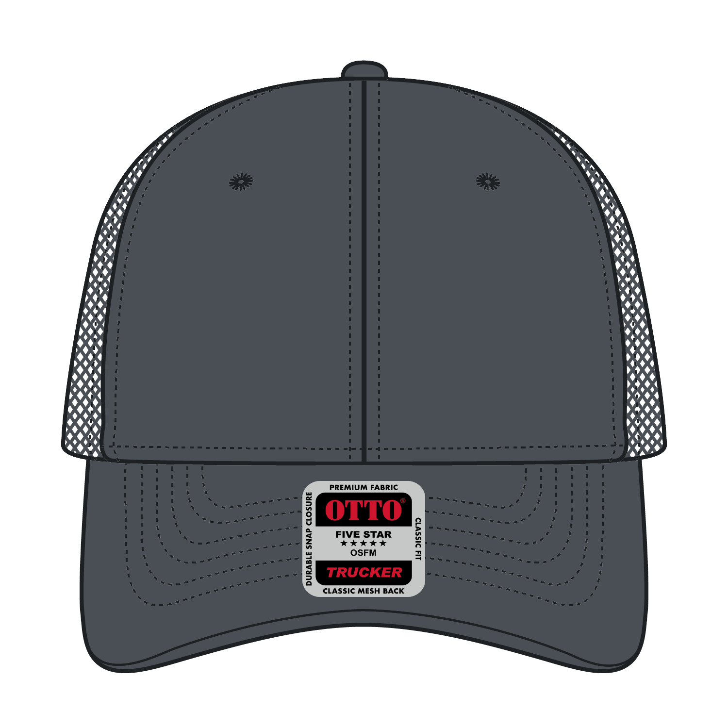 OTTO CAP® 6 Panel Low Profile Mesh Back Trucker Hat 149