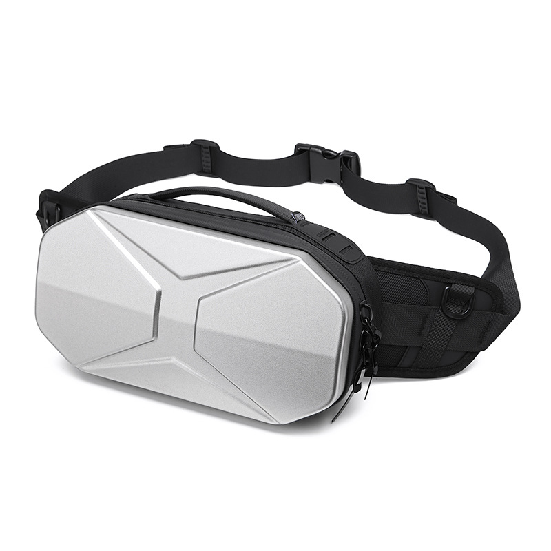 Abs Men's Crossbody Bag with PC Waterproof Hard Case Sports 2