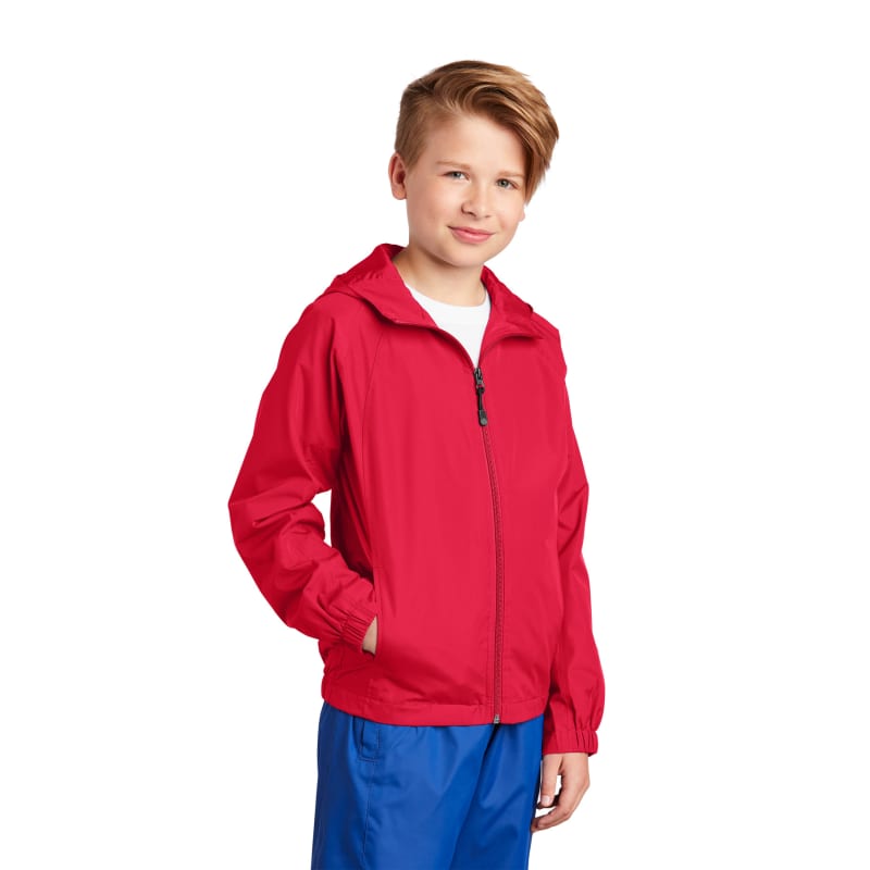 Sport-Tek Youth Hooded Raglan Jacket. 7