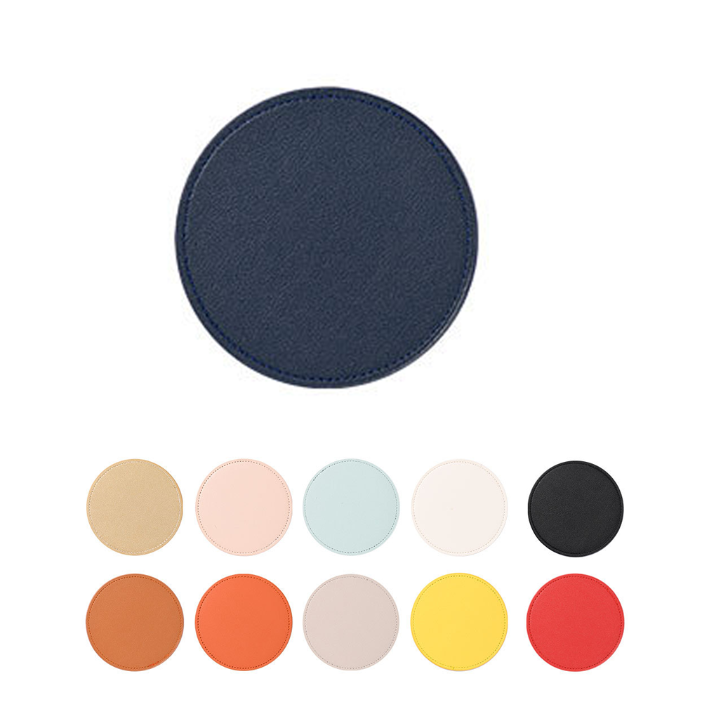 Customized Round PU Leather Coaster 7