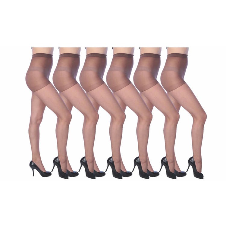 Comfort Ultra Sheer Pantyhose - French Coffee Queens 2