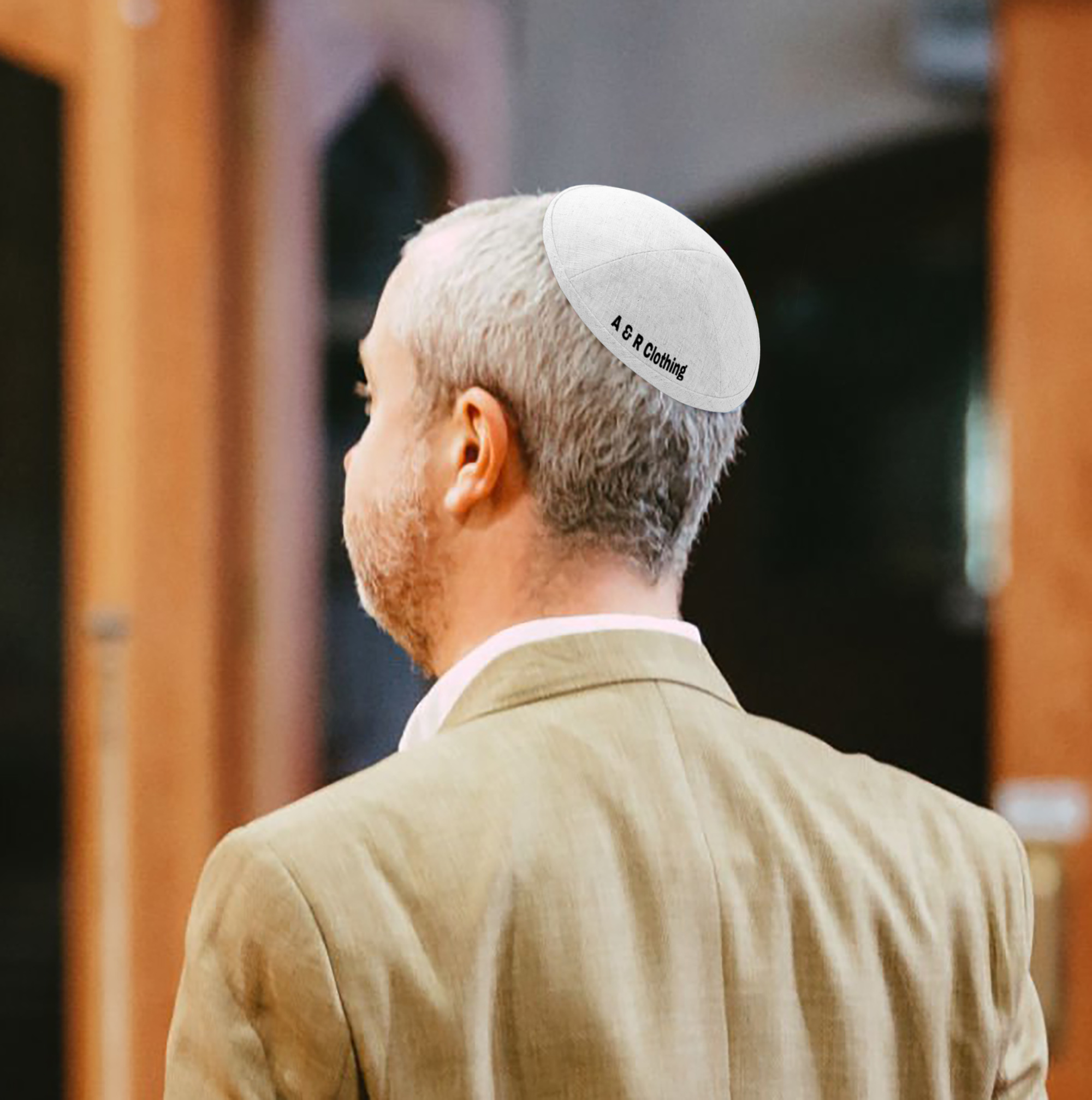 100% Linen Yarmulke 8