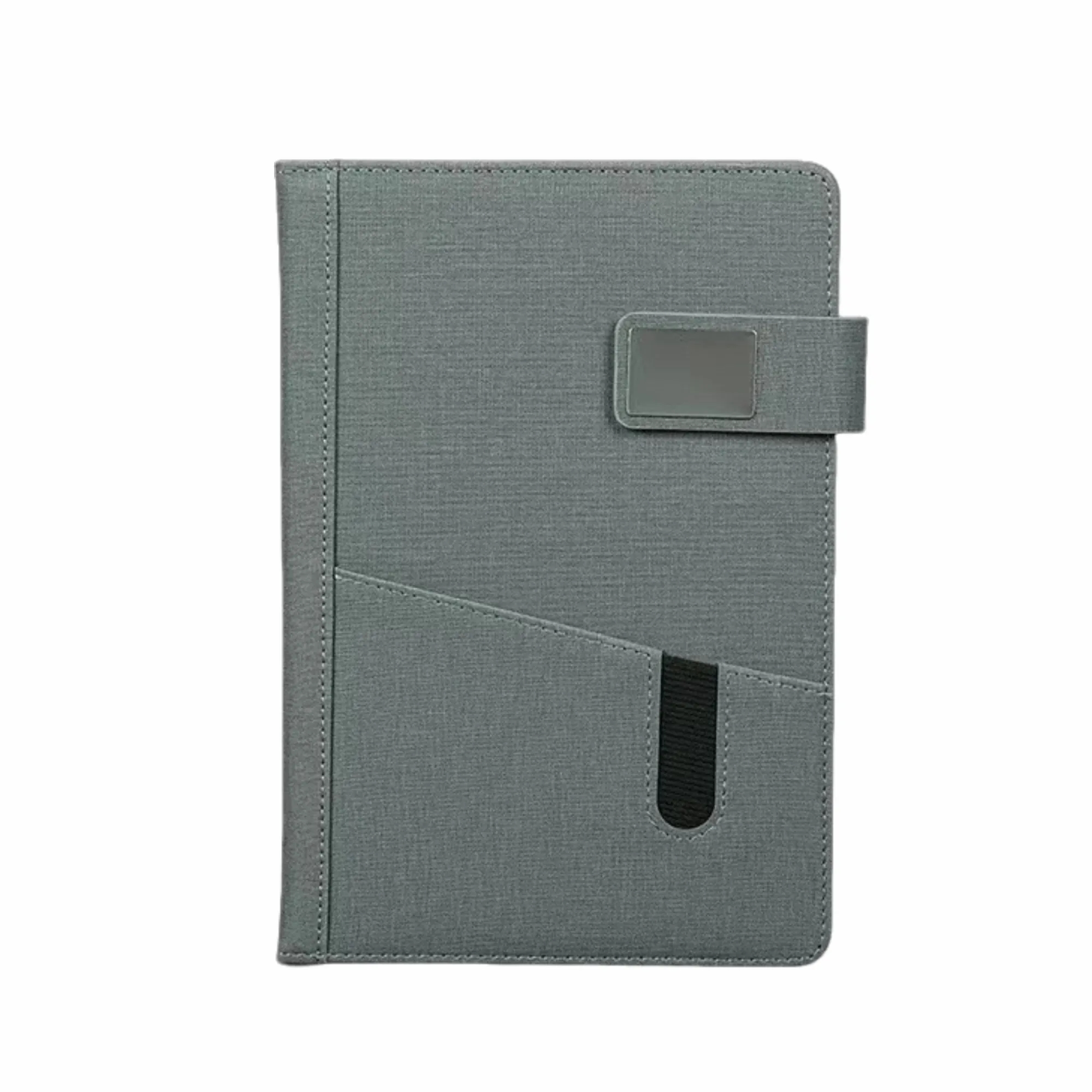 Custom A5 Business Fabric Notebook With Pocket 3