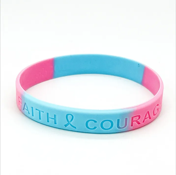 Multi-Color Swirl Embossed Silicone Bracelet 4