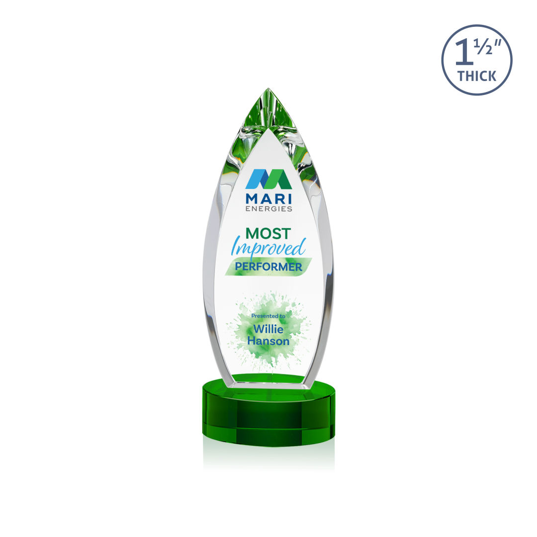Fortier VividPrint™ Award on Base - Green 3