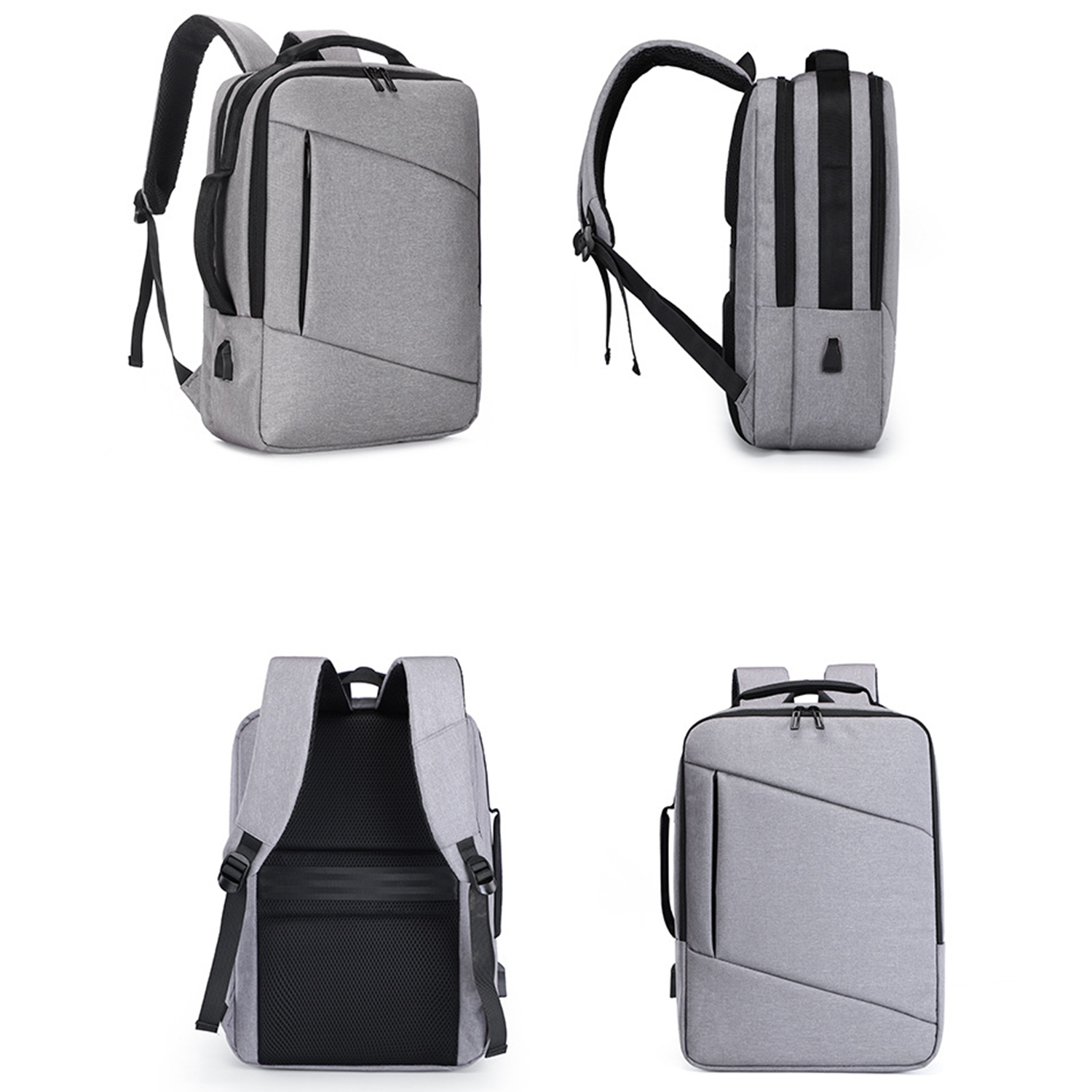 Business Slim Durable Travel Backpack With USB Charging Port 3