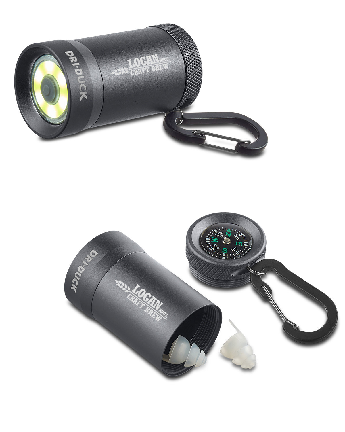 Storage COB Flashlight With Earplugs and Compass 2