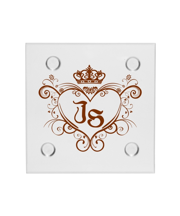 4" Square Glass Coaster 2